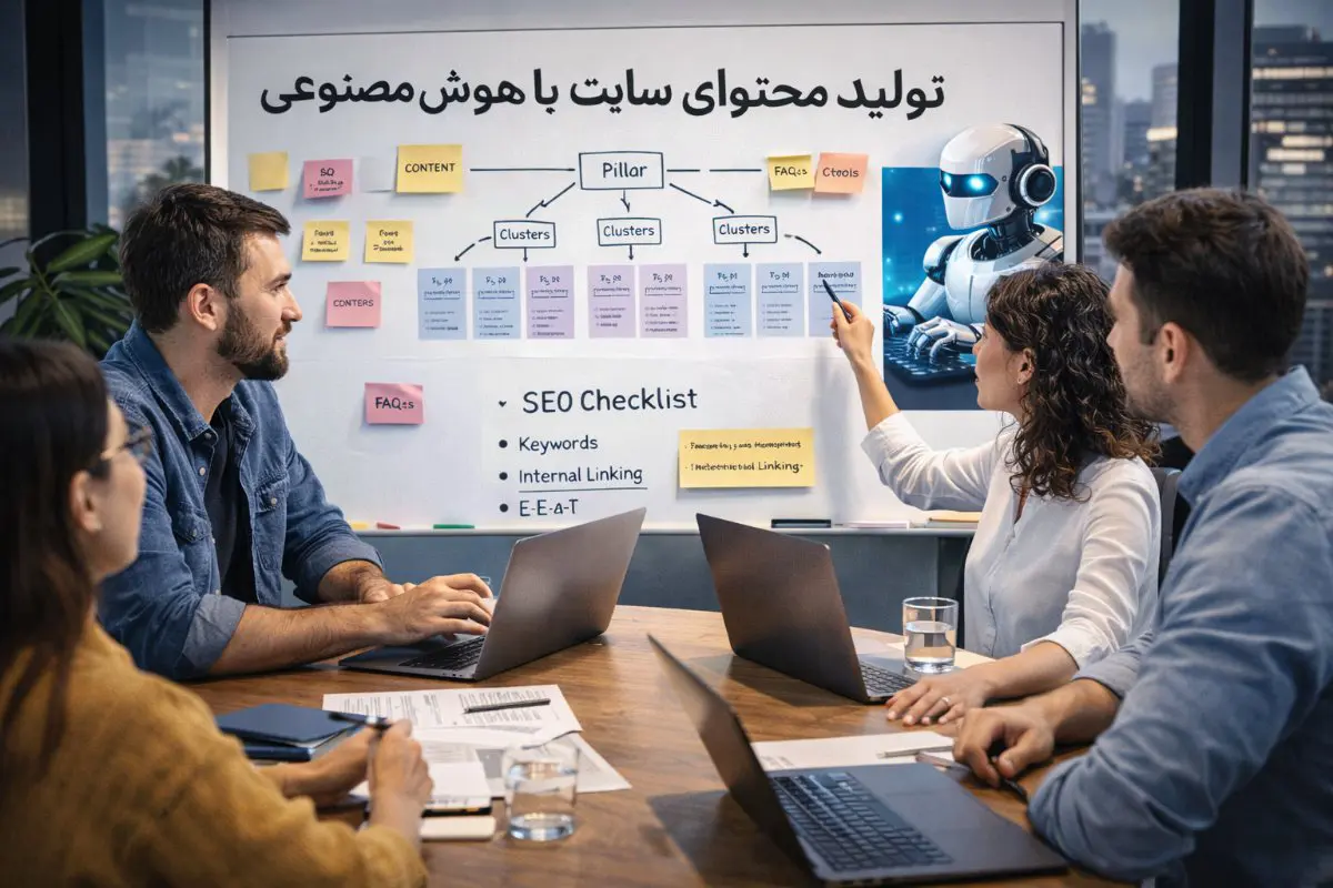 تولید محتوای سایت با هوش مصنوعی
